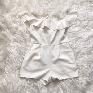 Off-Shoulder Cocktail Romper